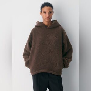 Aritzia Chocolate Brown Fleece Hoodie